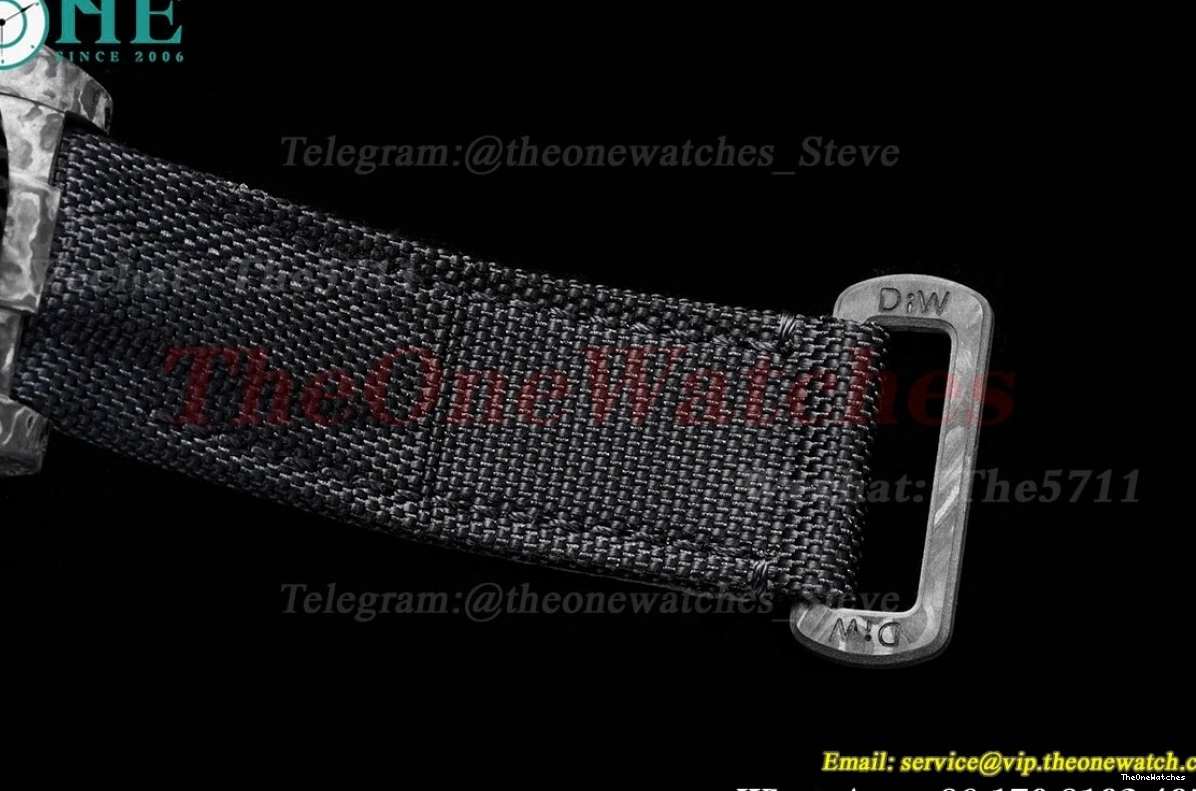 Black NY VR3186 VSF Master II Dial Textured Carbon GMT DIW 1229